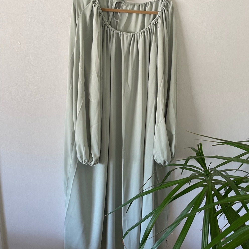 One Size Drawstring Puff Sleeve Dress from Nap Loungewear